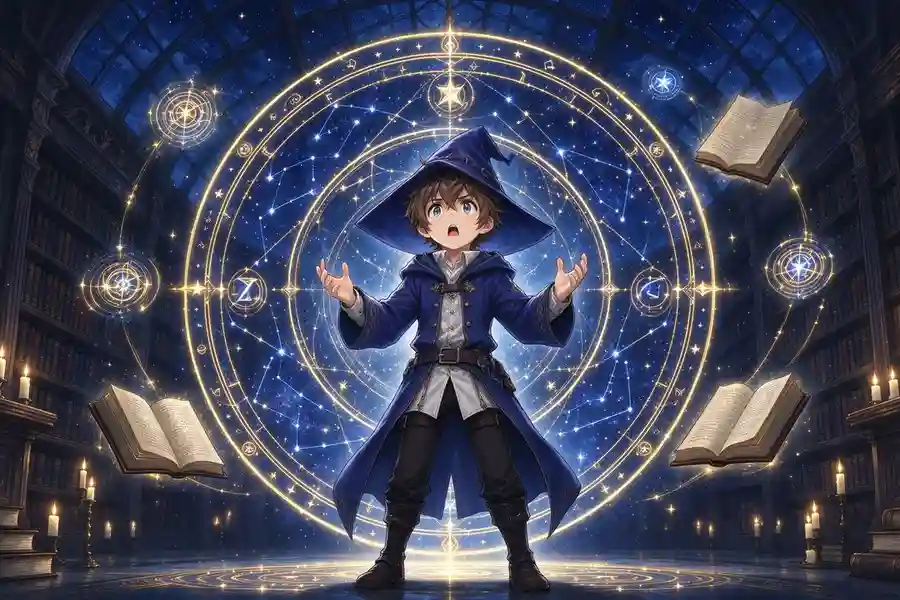 极光哨站的原创地下城冒险主题插画